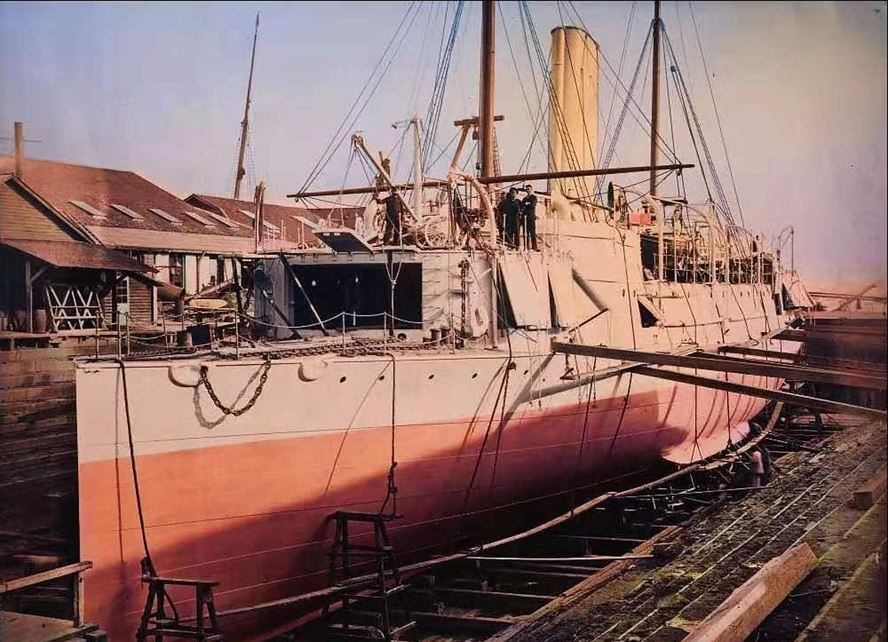 百家号星火计划# 在甲申事变爆发,"超勇","扬威"不得不紧急从上海