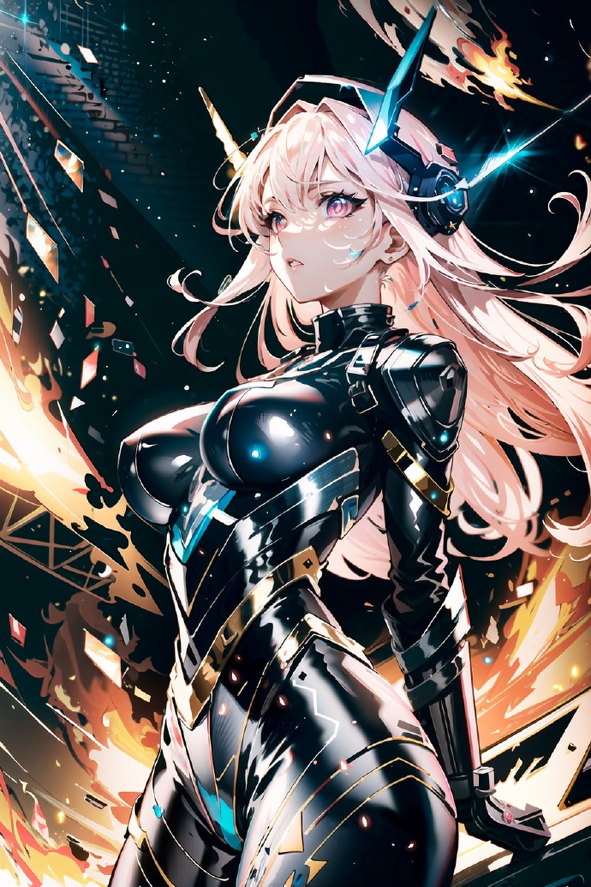 未来战士机甲女生创意壁纸