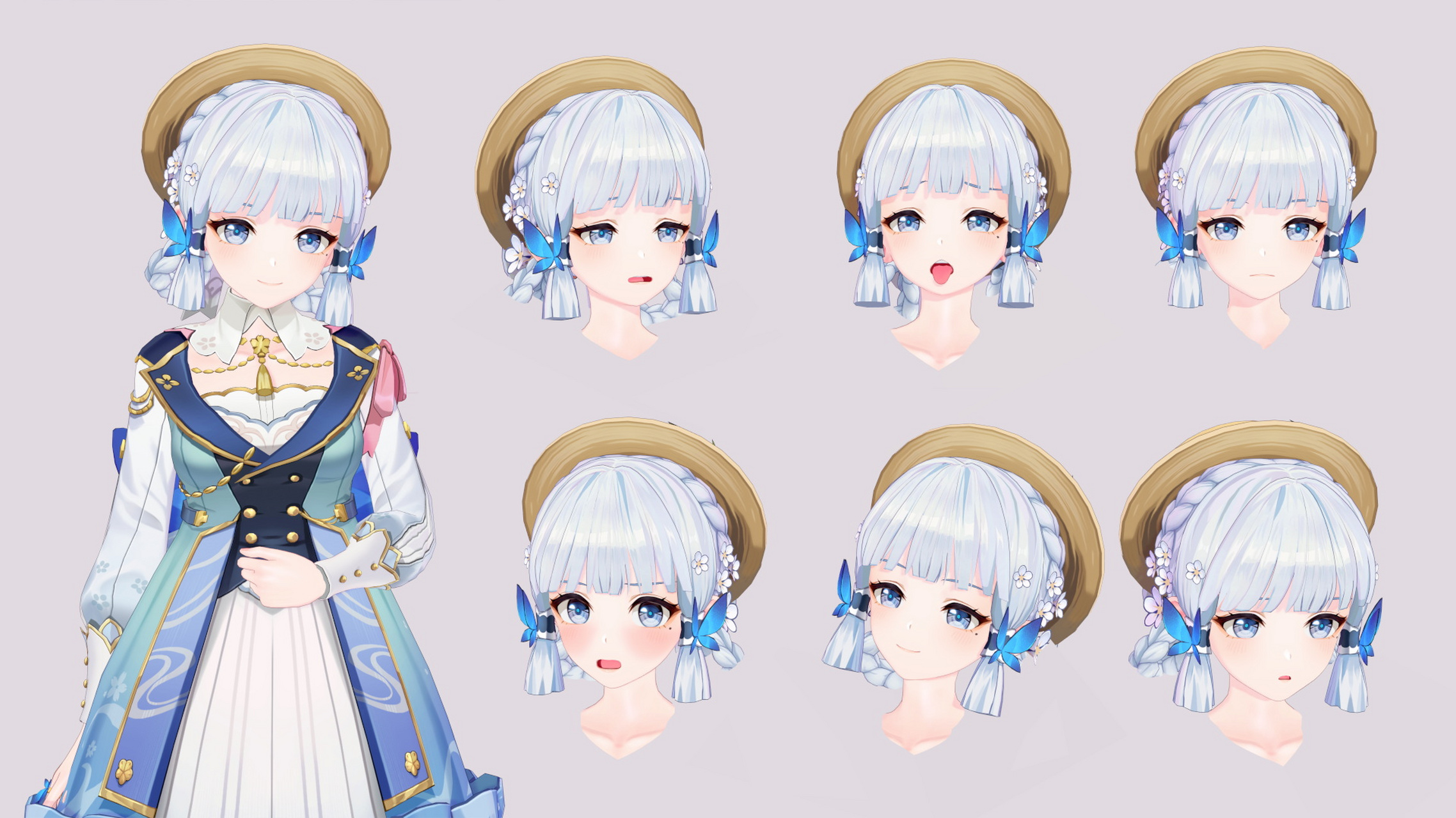 神里绫华-花时来信 人物配布 作者:虚子