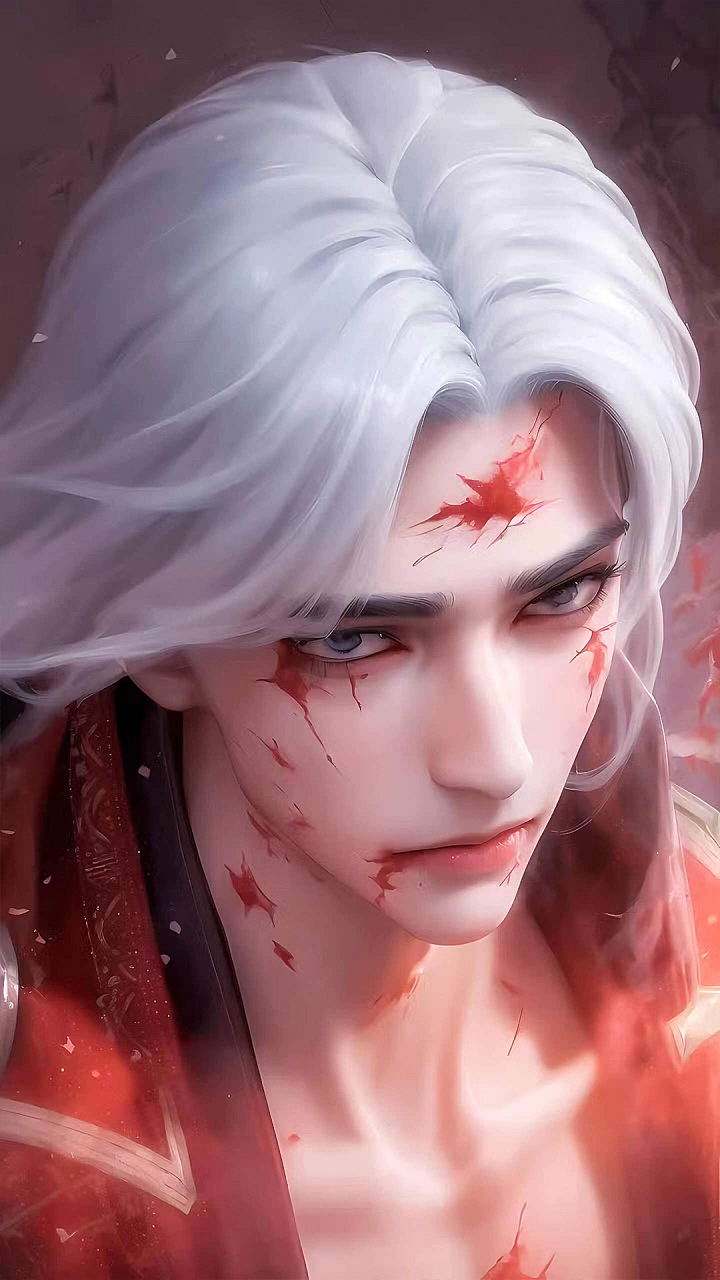 国漫男神|《完美世界》战损版"石昊"高清4k手机壁纸:独断万古荒天帝