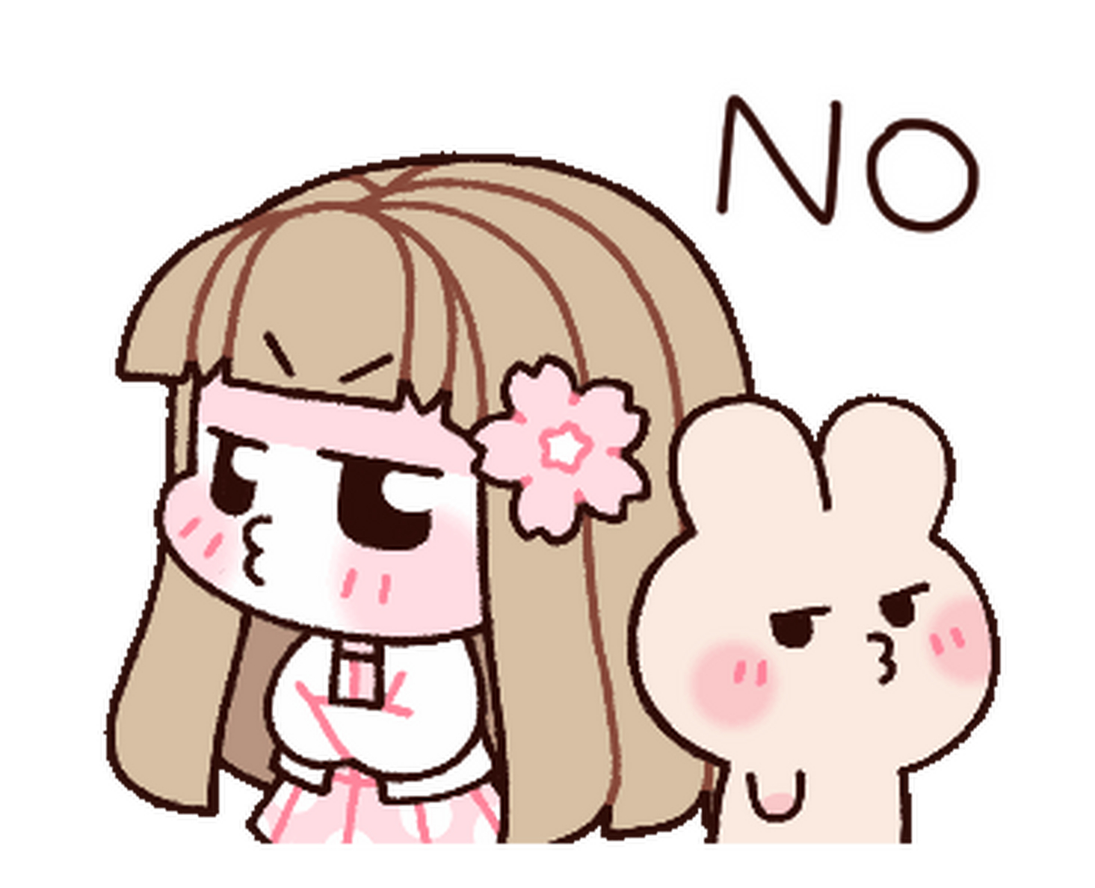 line表情包丨樱花小女孩表情包