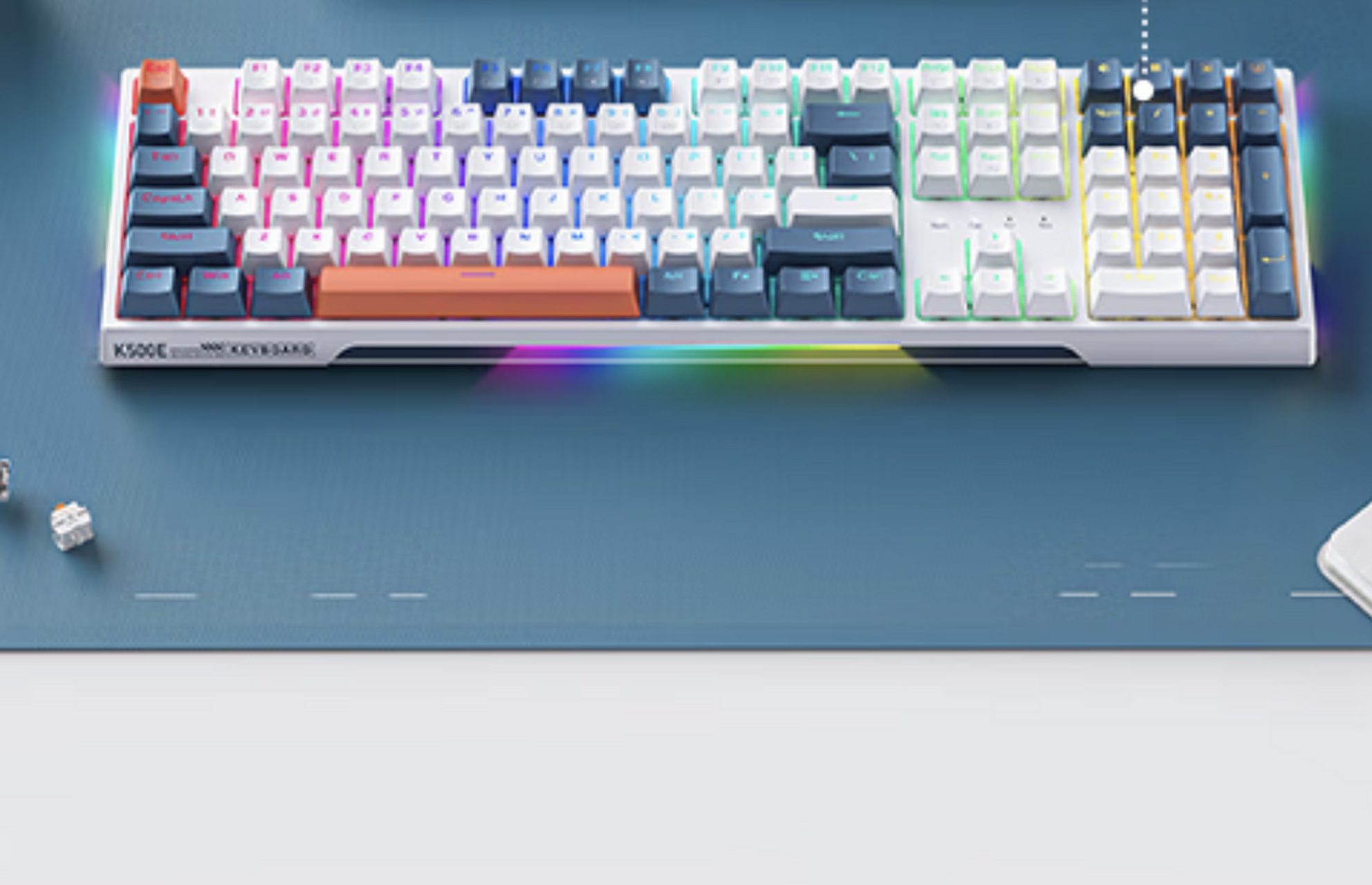 机械师近期推出了 k500e 有线机械键盘,目前商品界面价 149 元,可领取