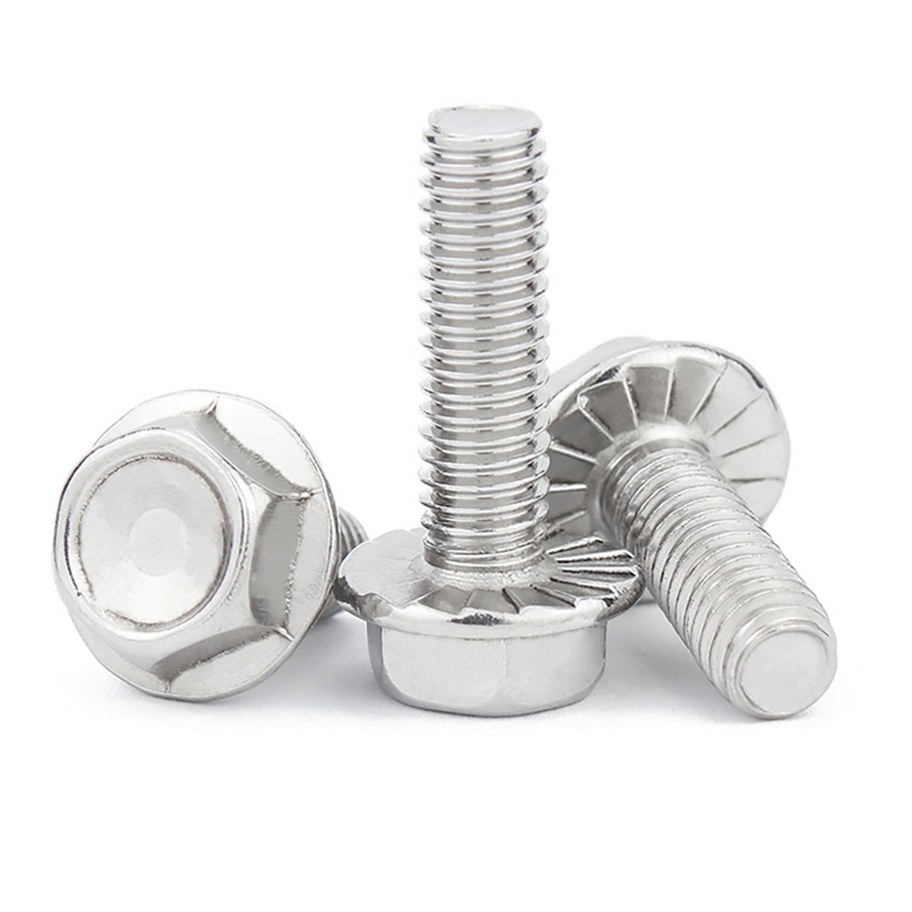 带齿法兰螺栓的作用:法兰螺栓头部法兰面带齿是为了增加接触面的摩擦