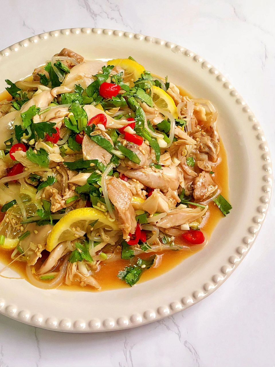 朋友们快去做这个柠檬手撕鸡!