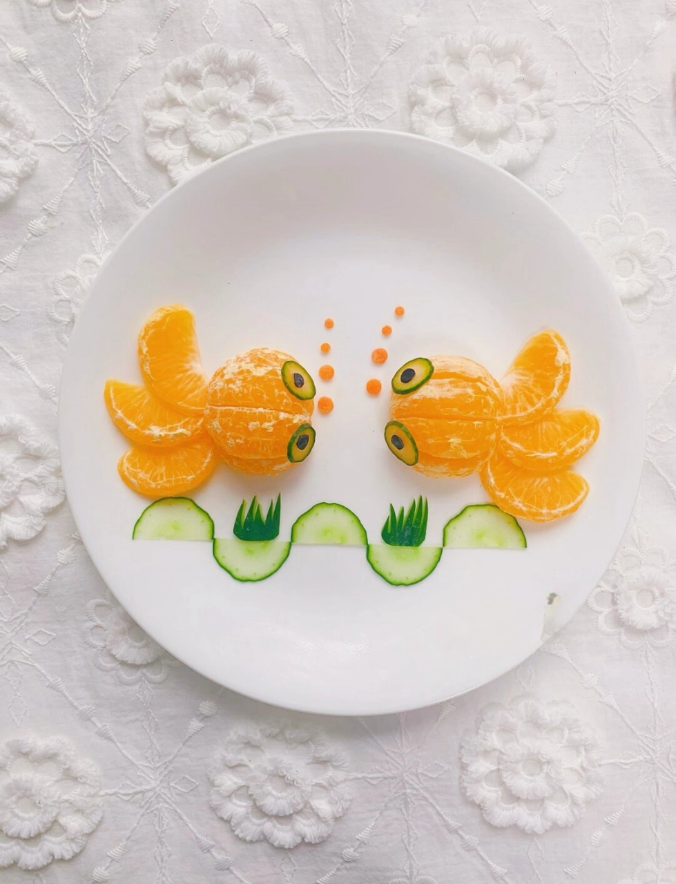 创意橘子摆盘合集  今日份的餐桌艺术:创意橘子摆盘合集.