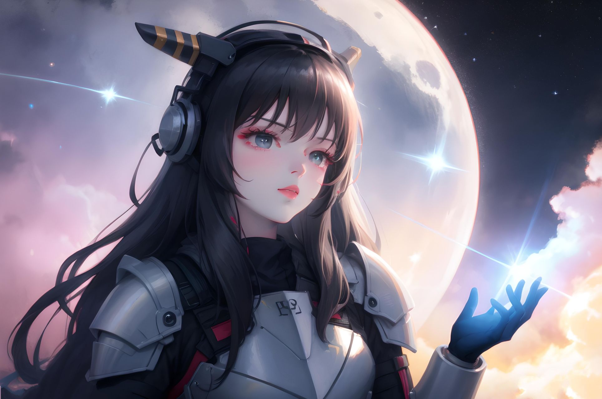 二次元##动漫壁纸##图片##ai美女##清纯##装甲娘战机