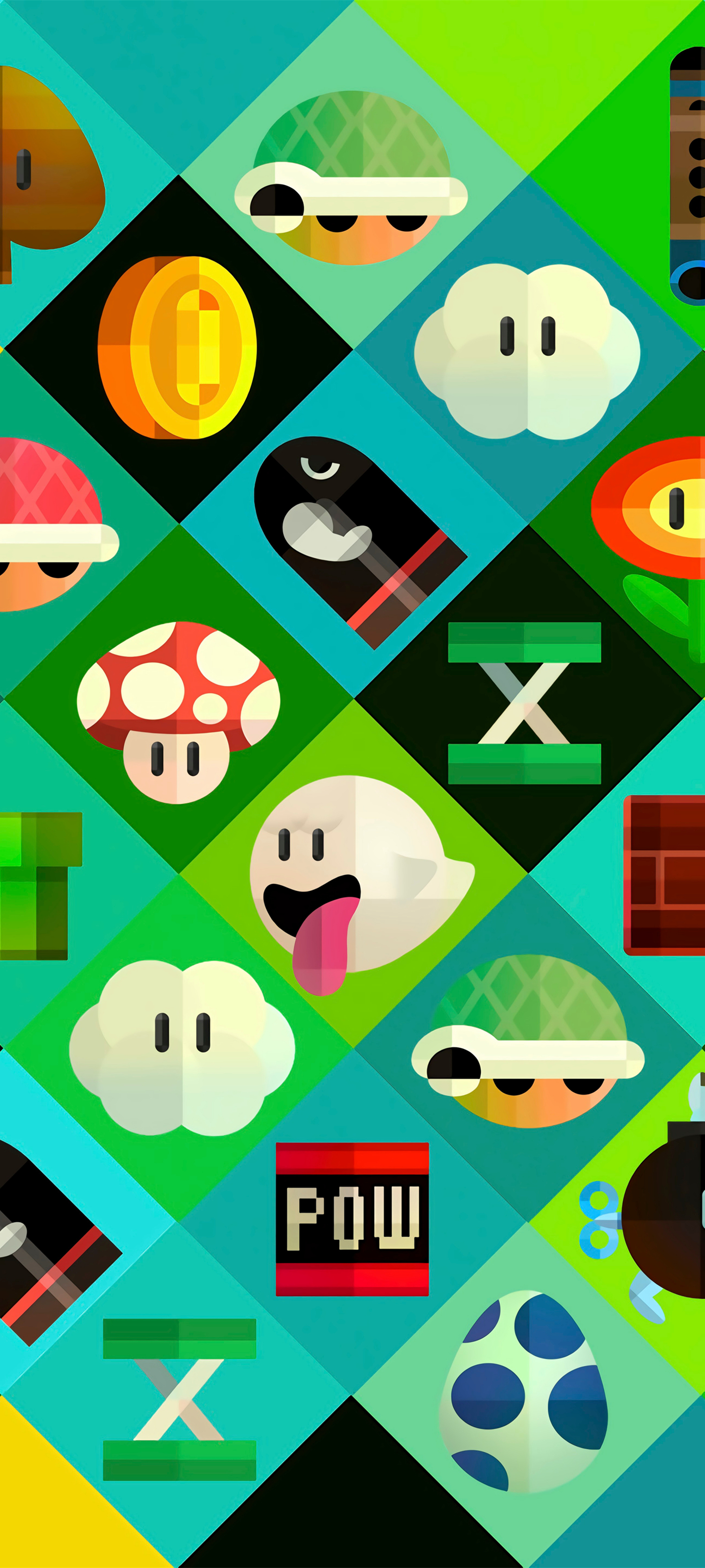 像这种填充类型的壁纸图片,看似杂乱却拥有非常不错的视觉冲击力