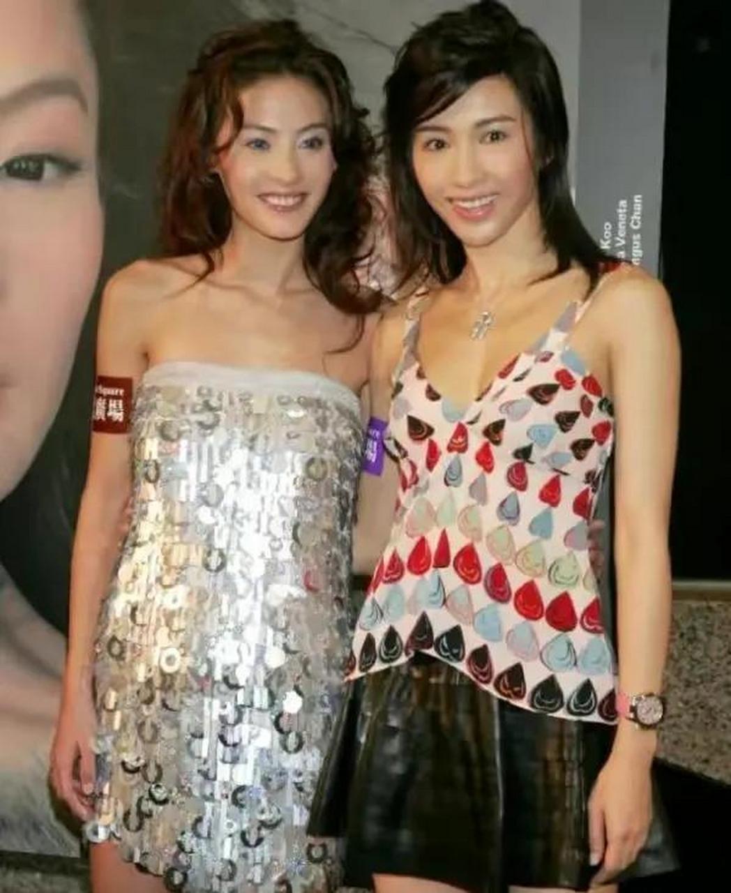 领动计划# 张柏芝和黎姿昔日合影,俩美女一个气质轻熟,一个气质清纯