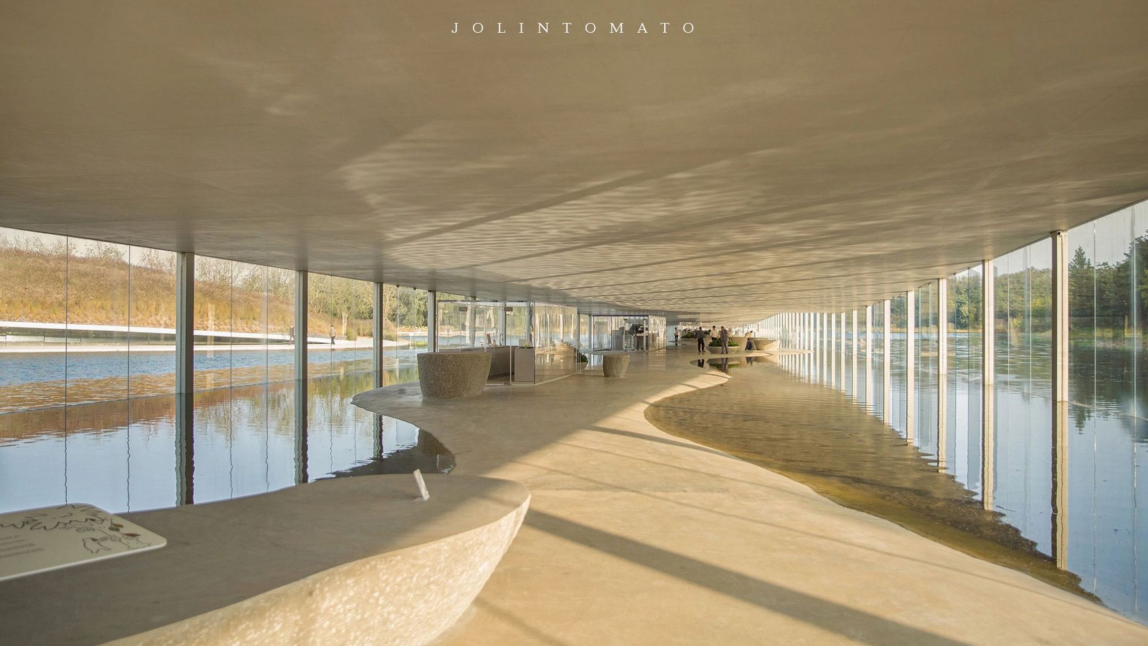 建筑 | 石上纯也建在山东的水上美术馆95 因为一颗巧克力建了一座