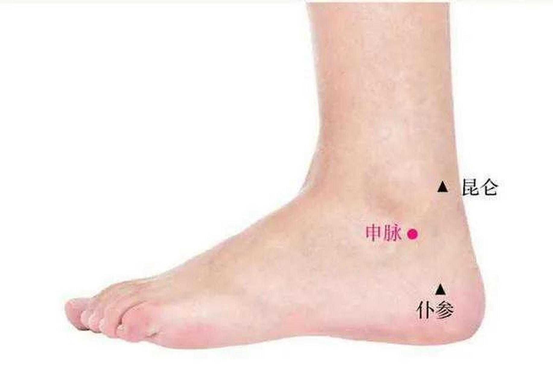 申脉穴:是足太阳膀胱经的穴位与阳跷脉直接相交 主要功效:安神宁志