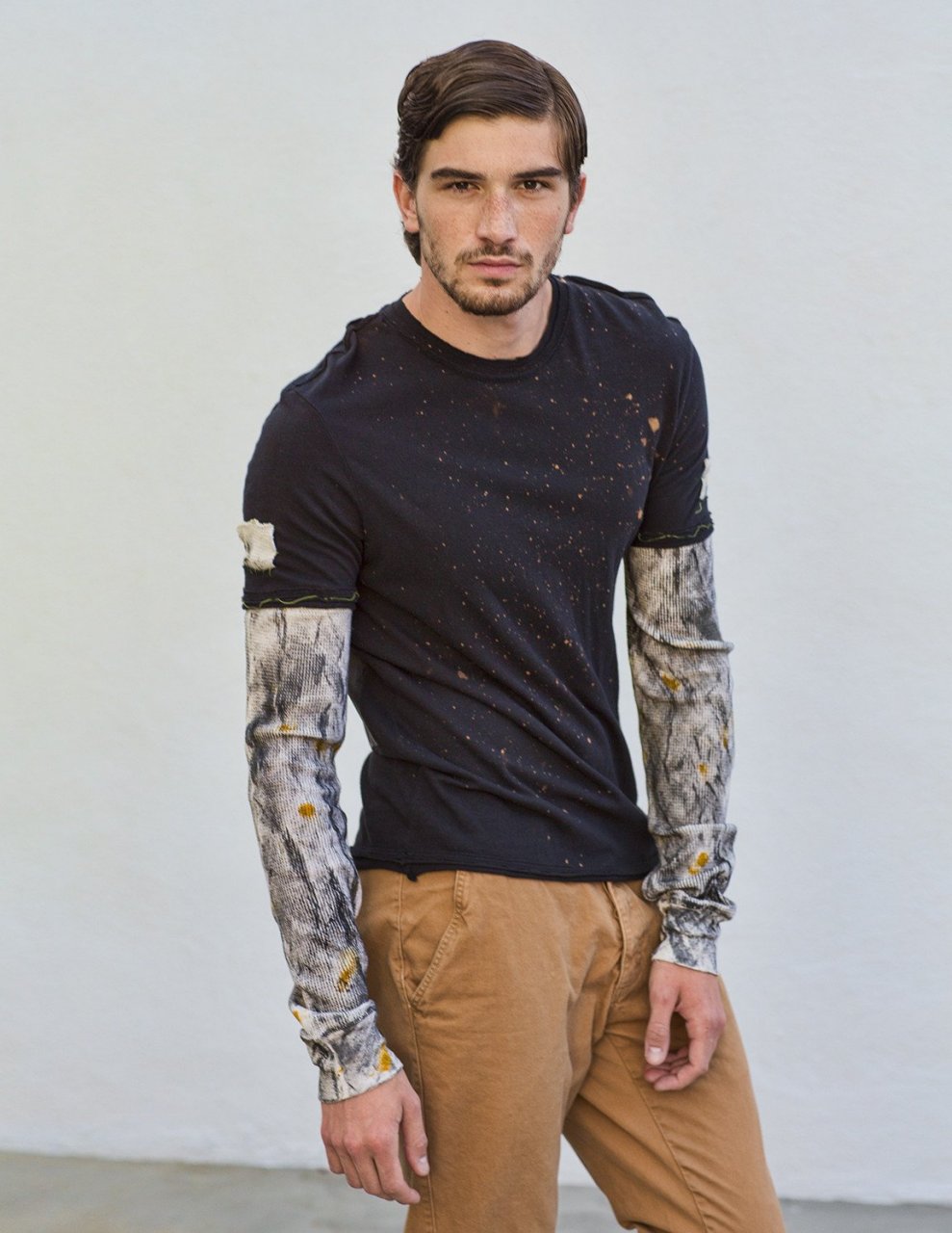 知名独立电影男星chris damned 在七八年前是一位专业男模特,曾经为