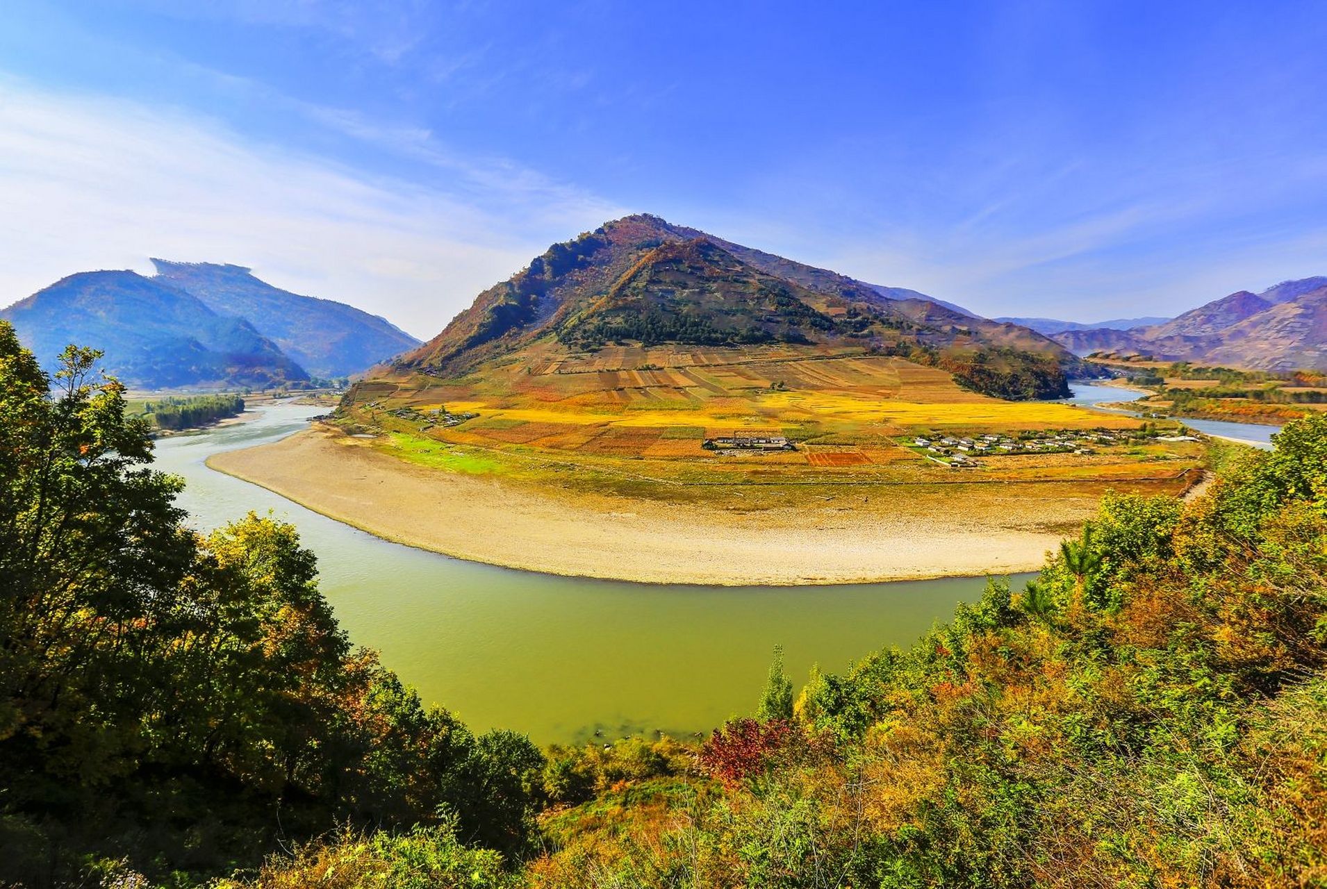 朝鲜景色图片