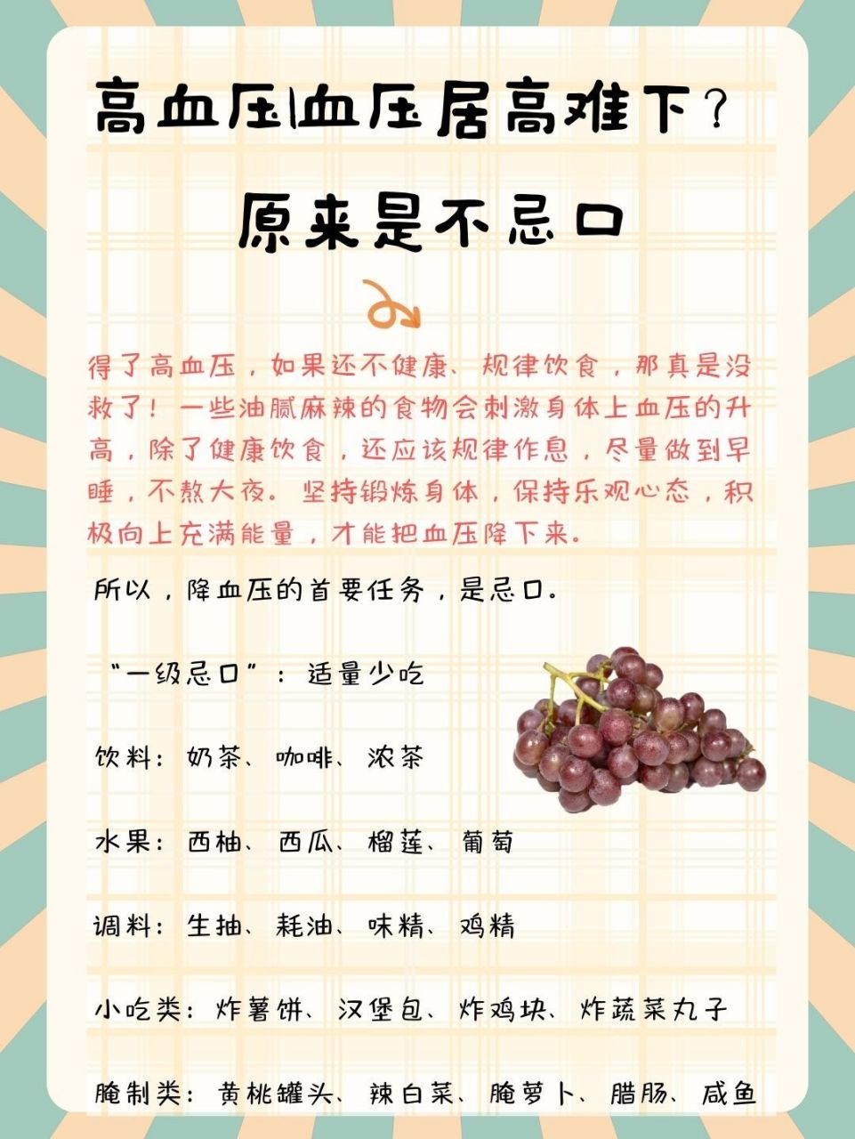 高血压|血压居高难下?原来是不忌口