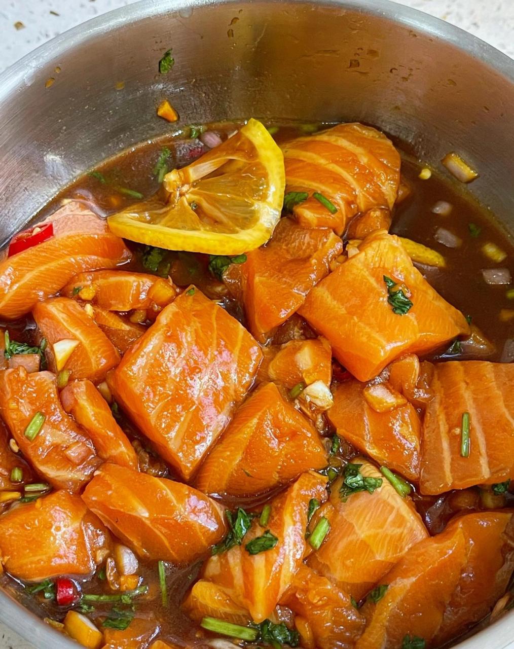 这凉拌三文鱼好吃到我破防了01 你们真的可以试试这个凉拌97