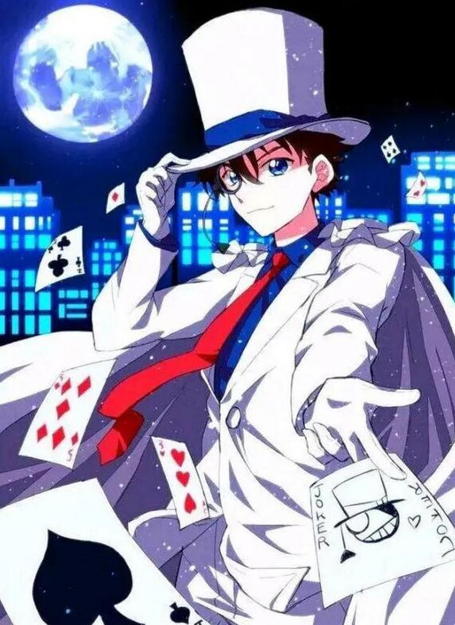 怪盗基德壁纸 #名侦探柯南# #怪盗基德# 女装的快斗也很可爱