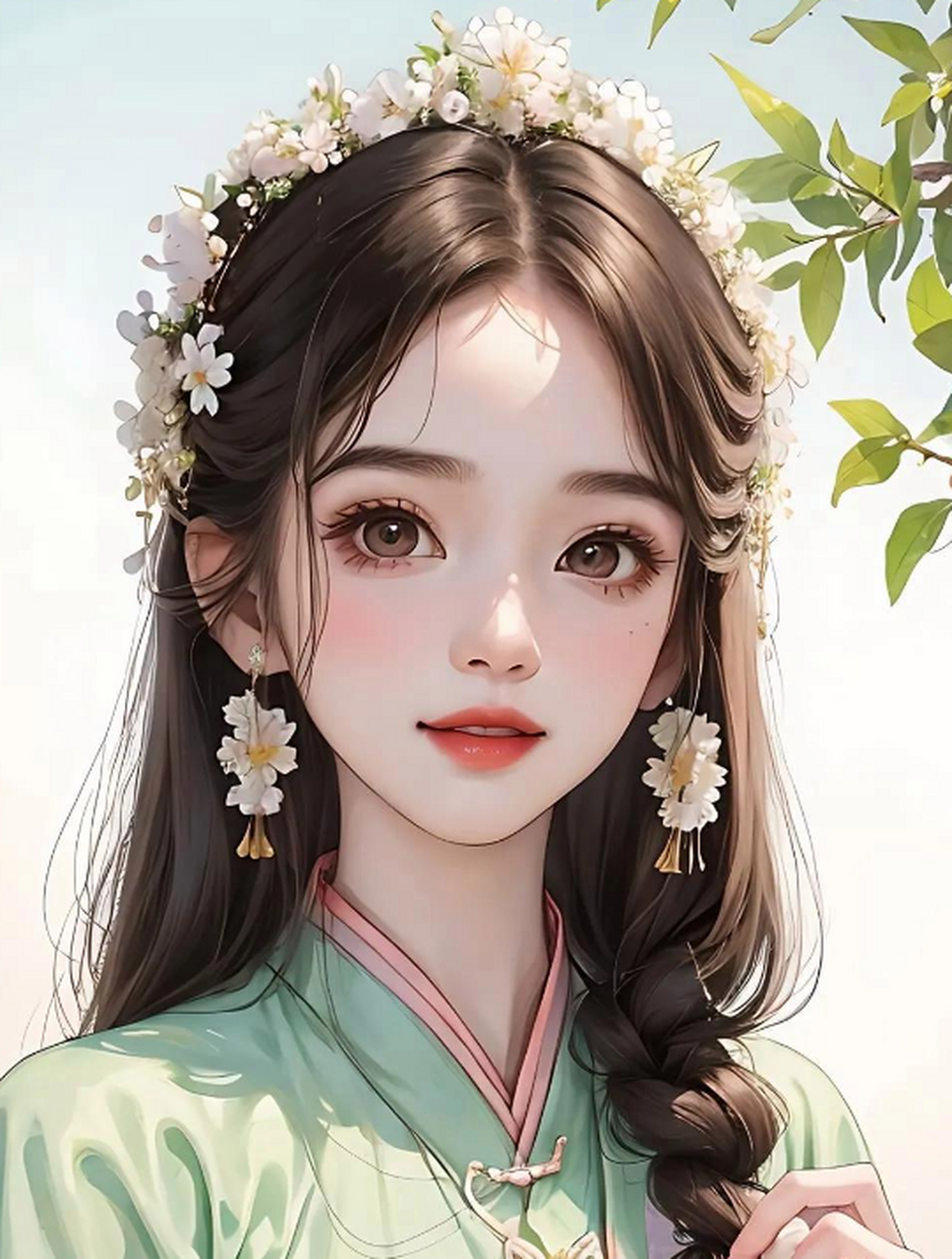 温婉柔美的古风美女头像