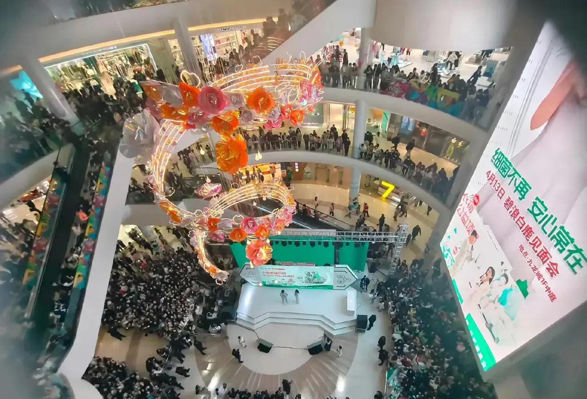 昨天白鹿到威海九龙城,大家都去看了吗?