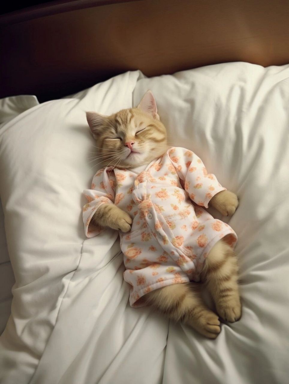 我家猫咪的甜美梦境  我家猫咪的睡觉姿势真的超级可爱,有时它会四脚