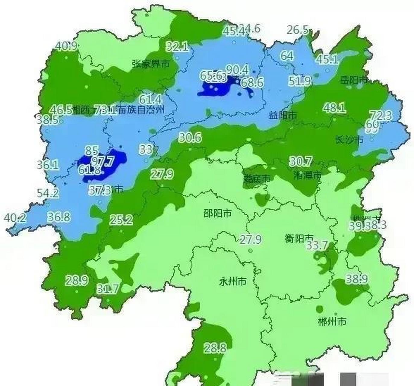 湖南!最新重要天氣預報消息通知! 下雨!下大雨.局部暴雨!