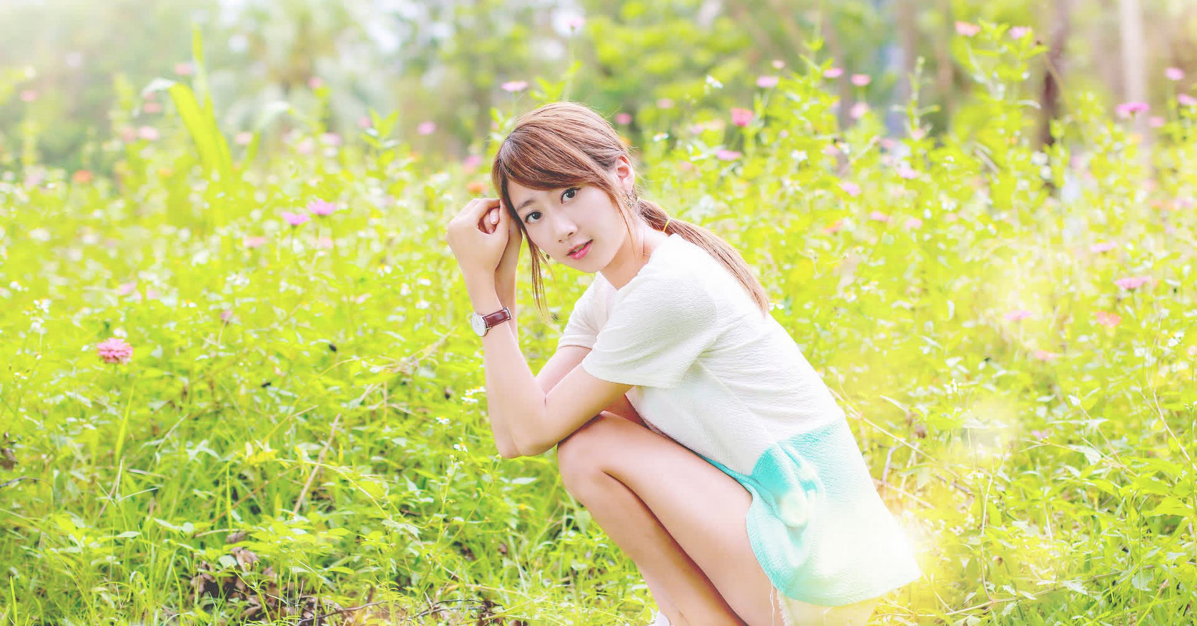 人像摄影美图,清秀可爱的女孩户外唯美写真~[嘘]愿您们一生健康快乐!