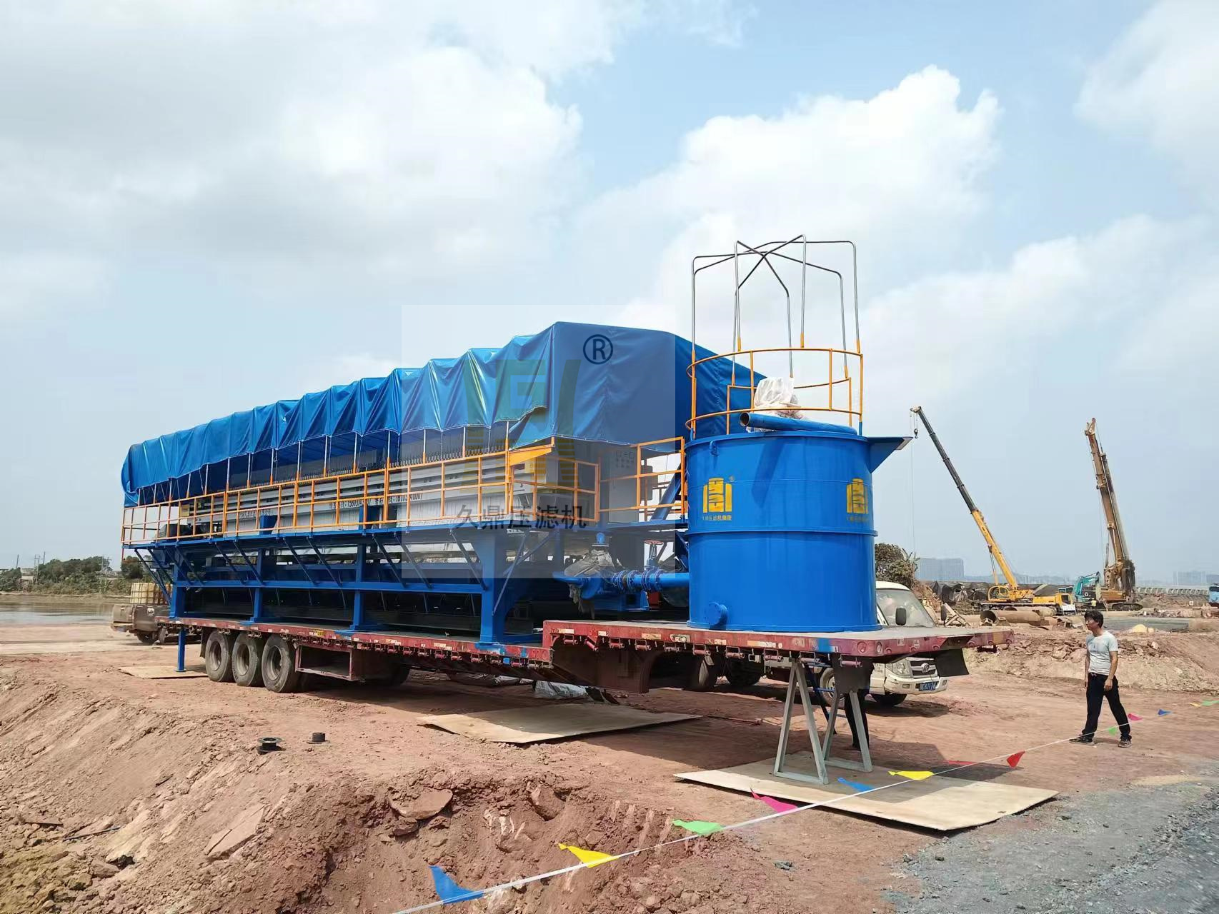 压滤机# 久鼎车载式泥浆固化机#打桩泥浆分离器#    打桩建筑,隧道