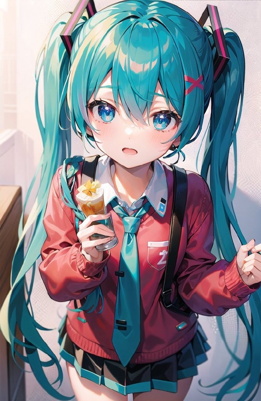 初音未来 公主换装秀[心] #插画#  #ai共创计划