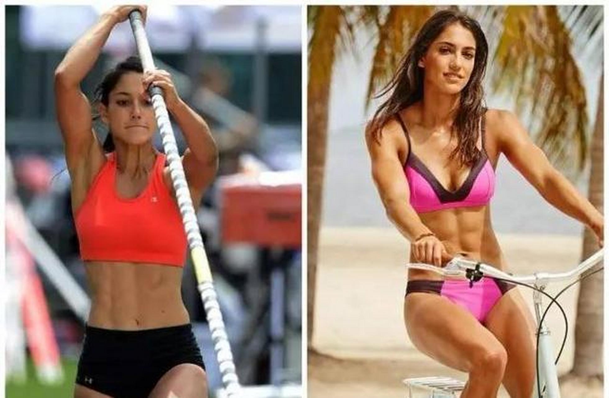 gif创作人# 女子撑杆跳女神——艾莉森·斯托克(alison stoke),在