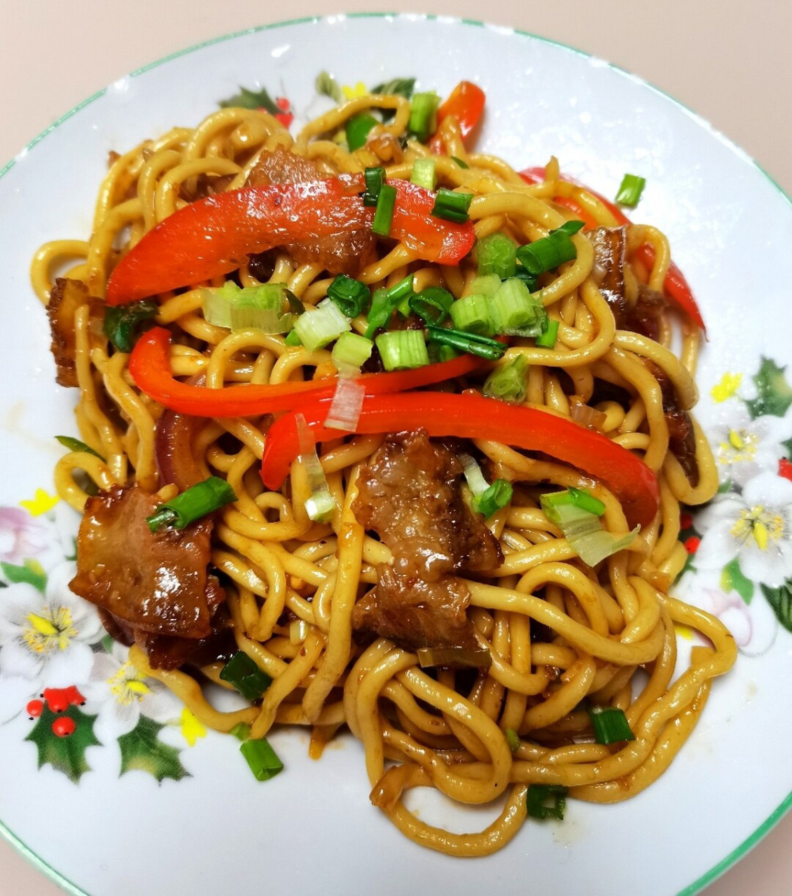 你吃过培根炒面吗?