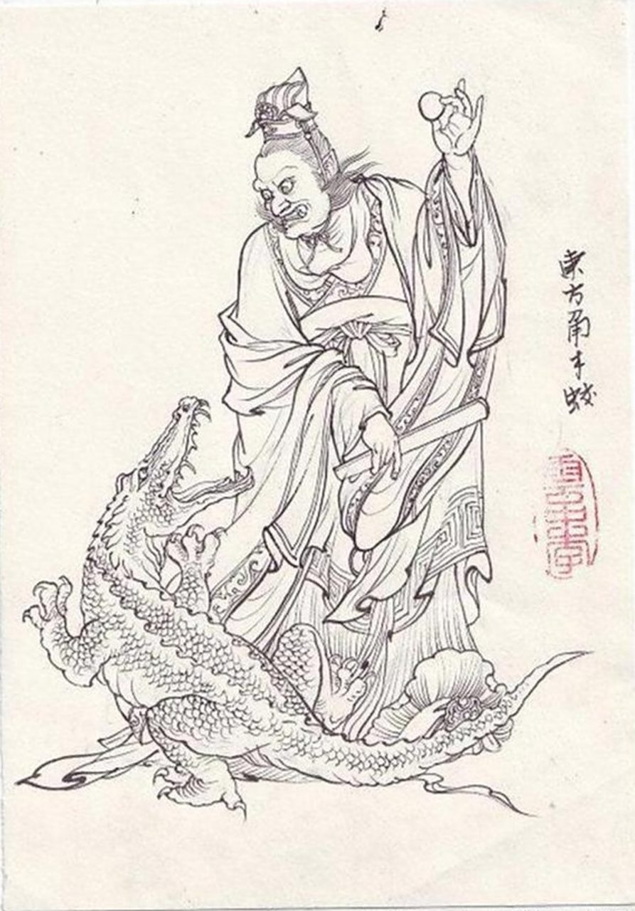 《封神演义》中的二十八星宿之东方青龙七宿:  角木蛟(柏林),亢金龙