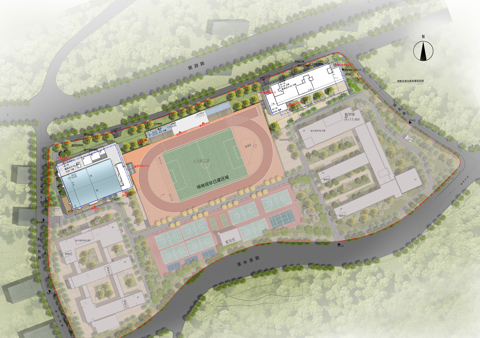 济南爆料# 济南德润中学位于济南历下区浆水泉片区旅游路沿线,捎行