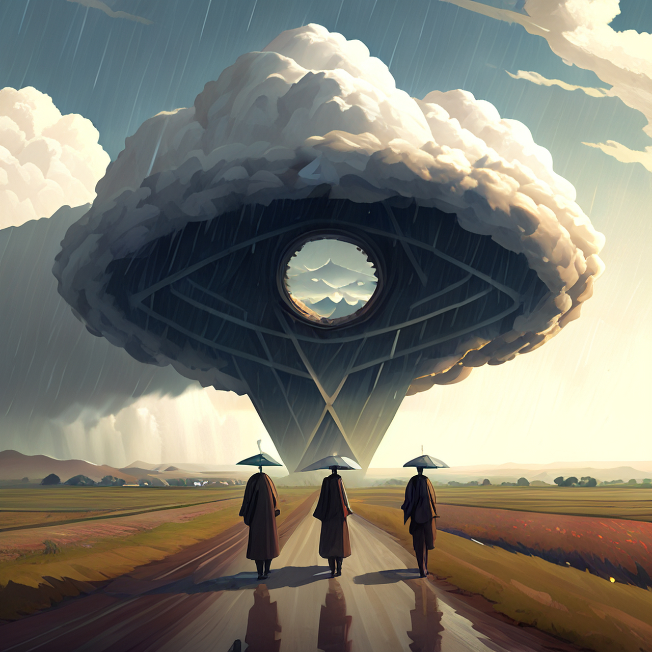 几时兴雨苏民望,何日乘云返帝乡.缥缈,虚幻,明丽#百度ai绘图黑科技