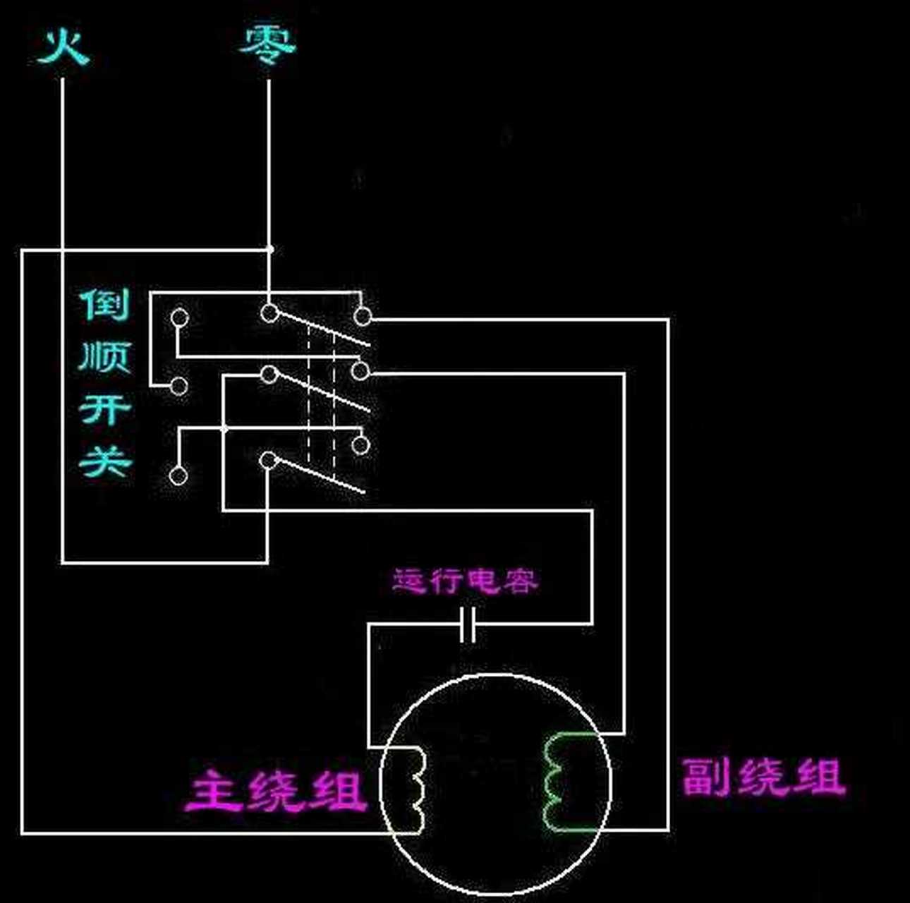 mcn风帆计划#单相电机正反转(一个电容)