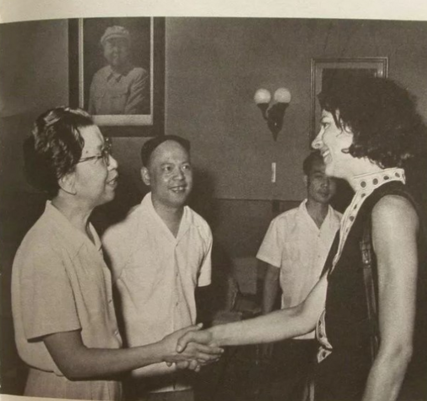 王张江姚.1972年江姚接见美国学者副教授维特克.