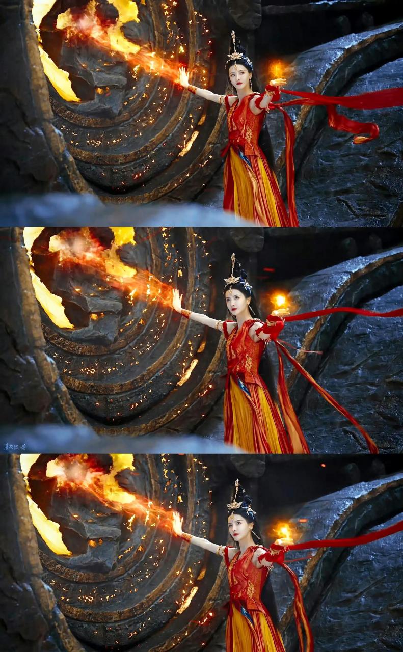 从今天起记录我的2023# 张芷溪在《长月烬明》中这个红衣造型真的