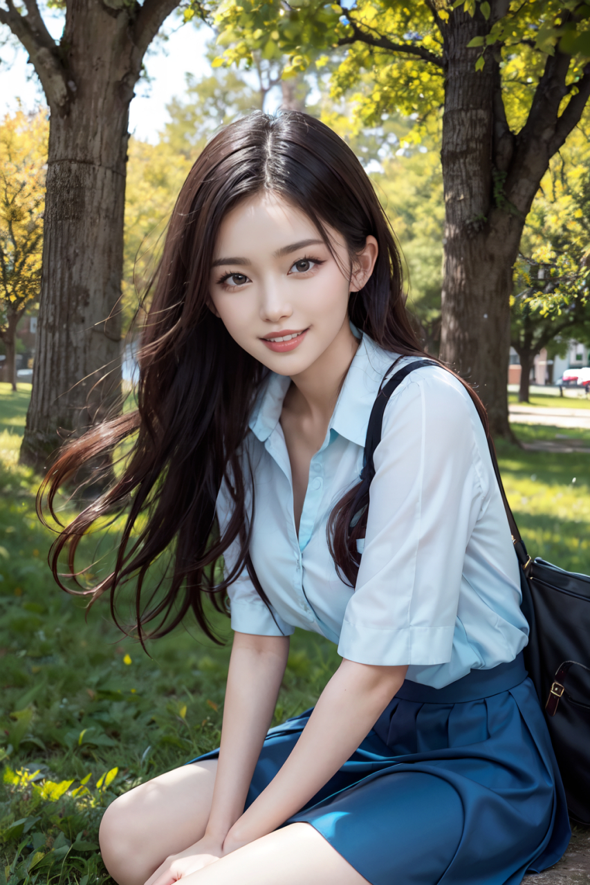 ai美图绘画丨校园风美少女#ai# #ai美女# #ai绘画