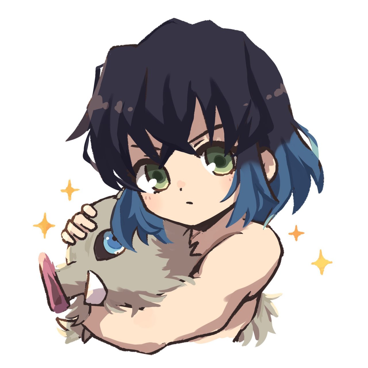 可爱的q版伊之助 #鬼灭之刃