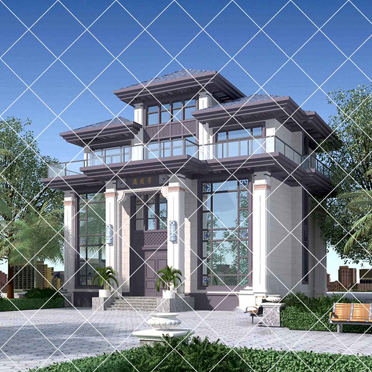 8套农村三层大别墅设计图,外观高端豪华 年少背井离乡去大城市打拼,经