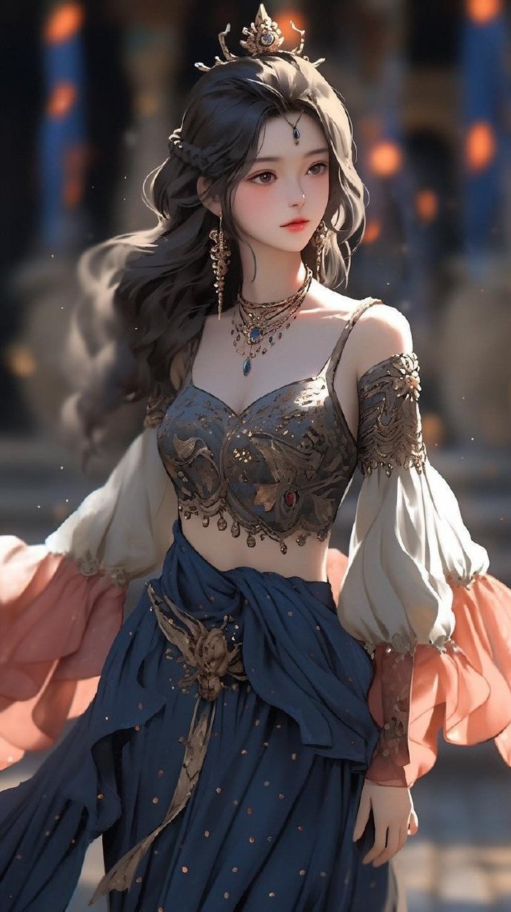 异域风情美女插画壁纸 676767