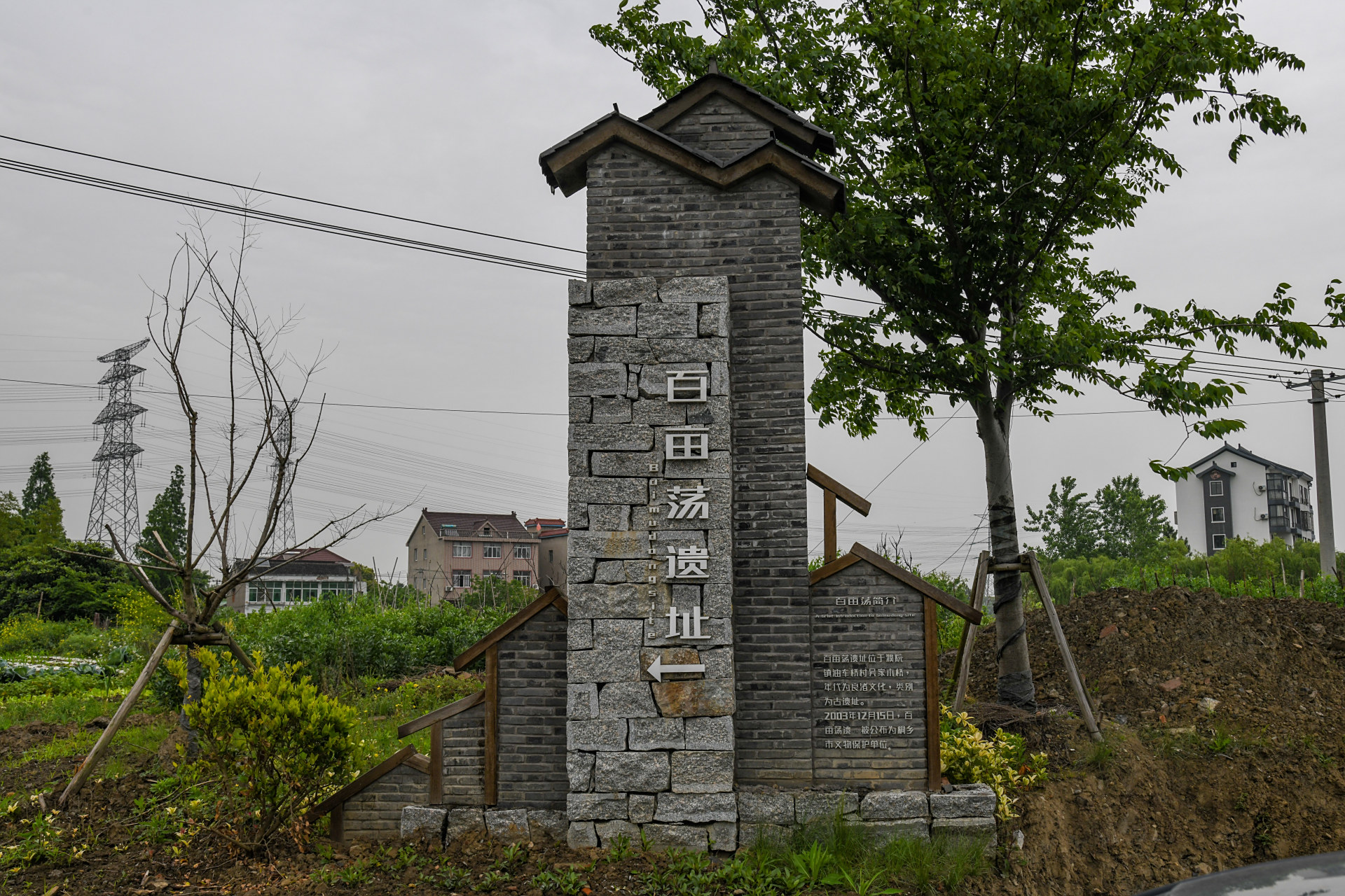 嘉兴百亩荡遗址-市保 (浙江嘉兴市桐乡市濮院镇油车桥村吴家木桥)