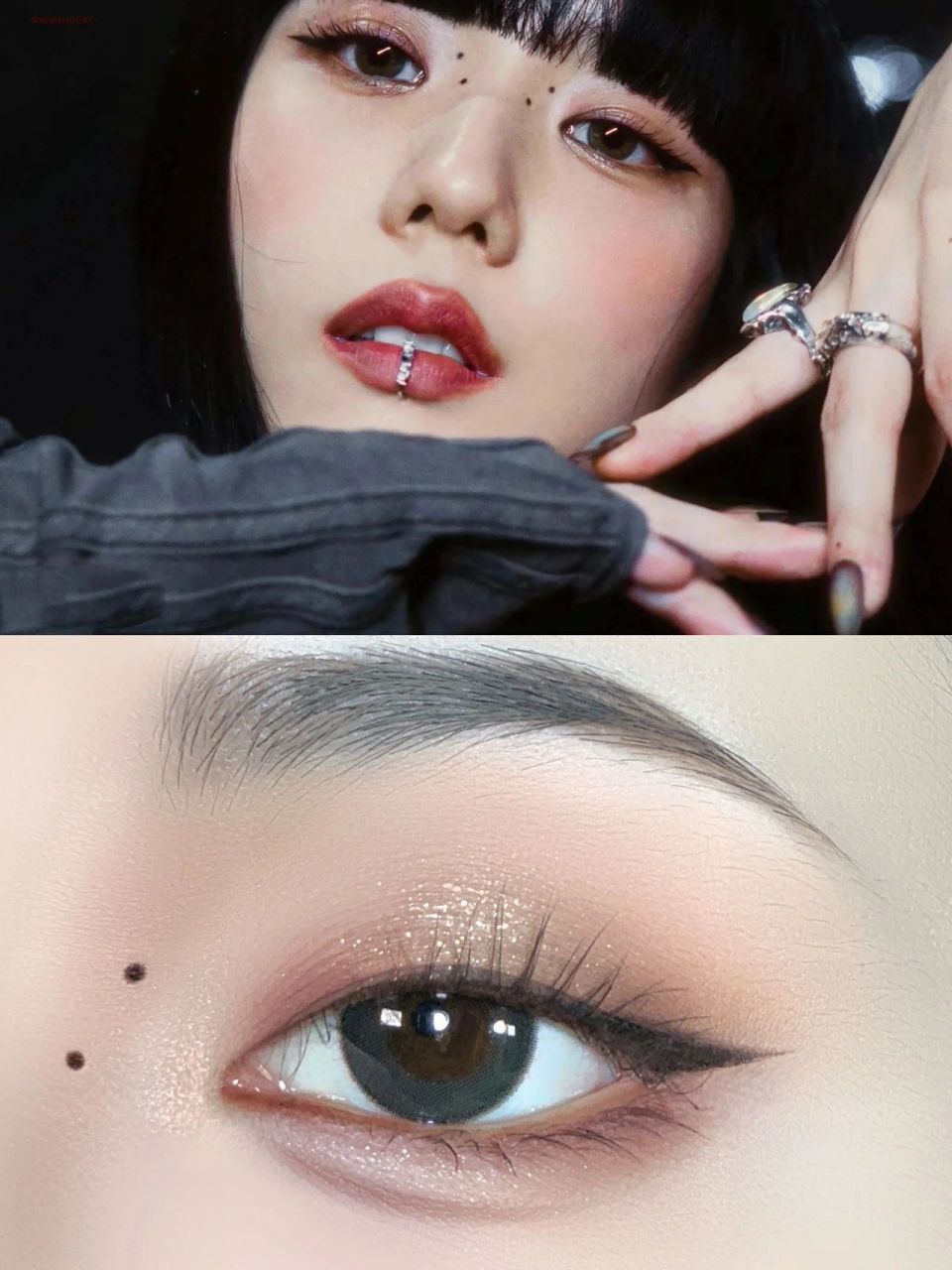 jisoo甜丧感眼妆教程 浓颜小烟熏 智秀的姐姐感妆容鲨风我!