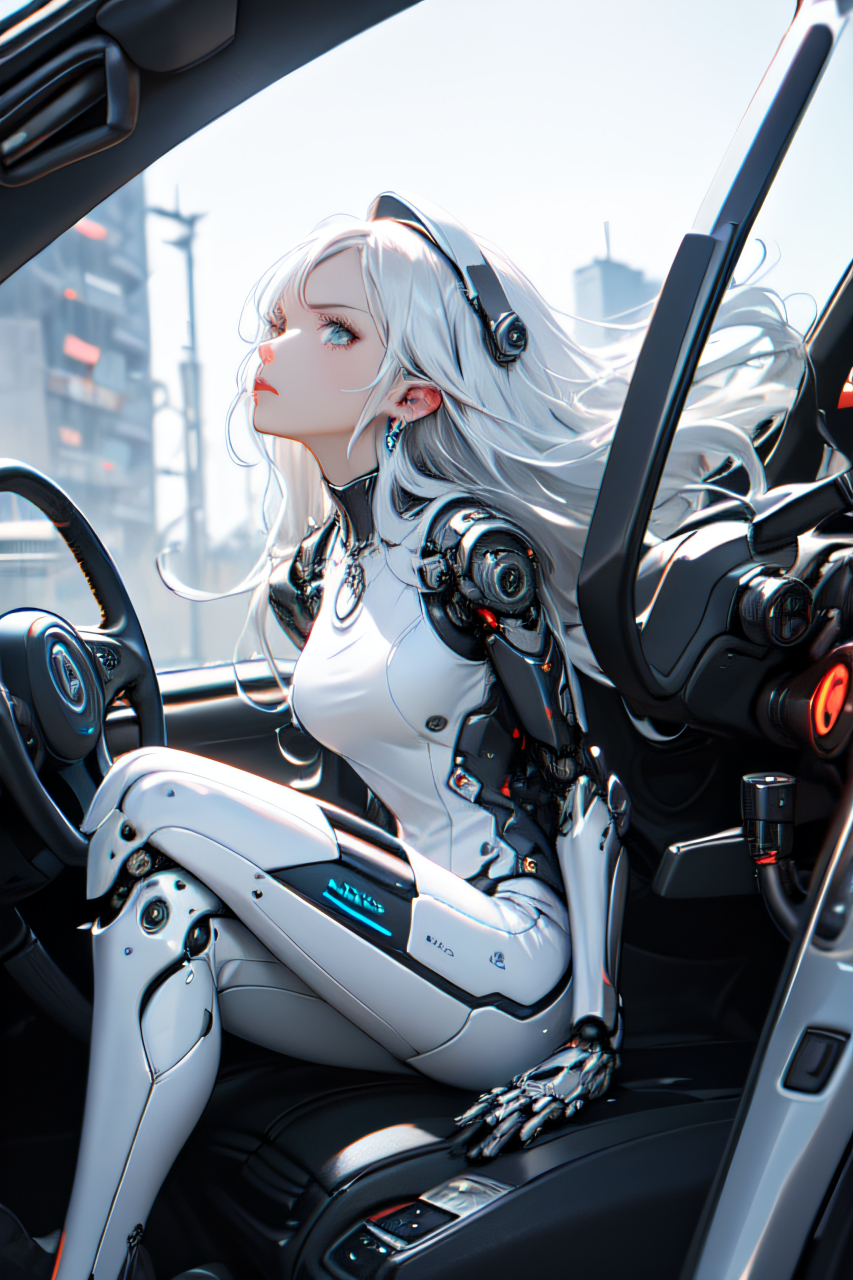 机车美少女#机车美女# #二次元机甲少女美图分享#