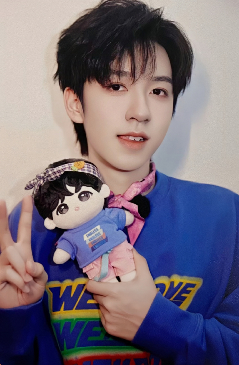 贺峻霖属性的这个棉花娃娃真的好可爱啊