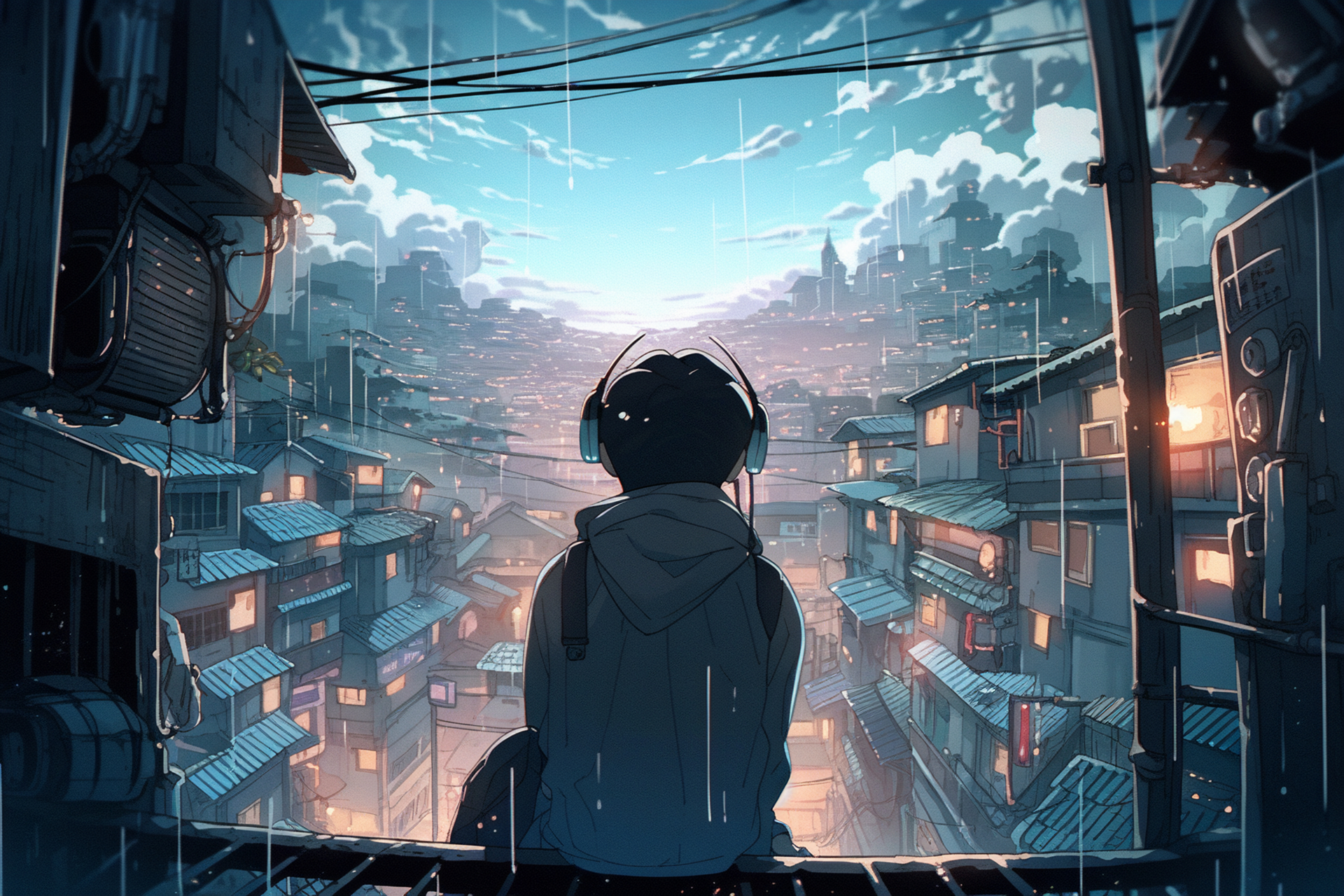 万家灯火,没有我 #动漫头像和壁纸# #图片# #ai绘画# #你的名字