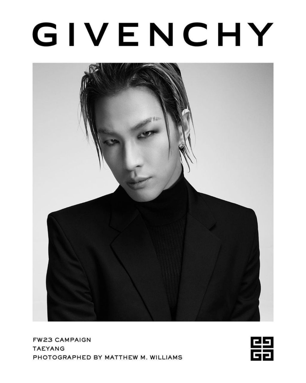 代言人太阳出镜givenchy 2023秋冬广告大片,品牌创意总监matthew