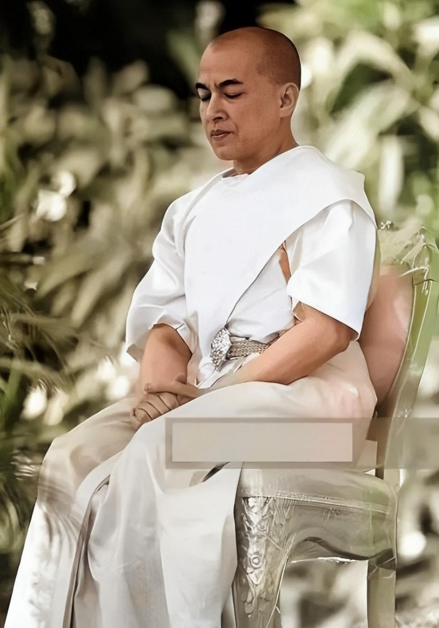 柬埔寨国王诺罗敦·西哈莫尼,他的表演真的很棒!