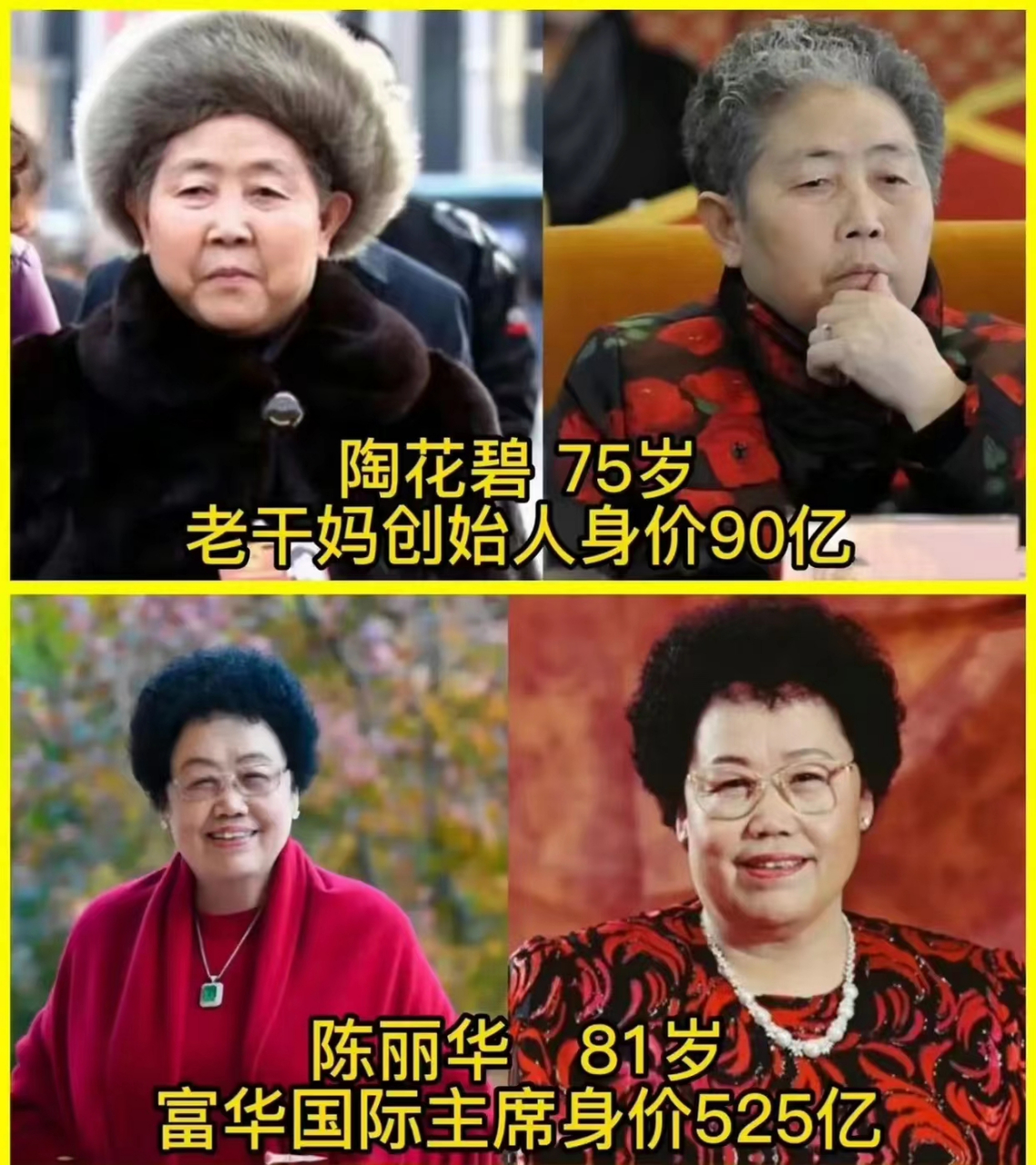 中国最有钱的女人们!何超琼董明珠名气最大,奶茶妹妹章泽天最年轻漂亮