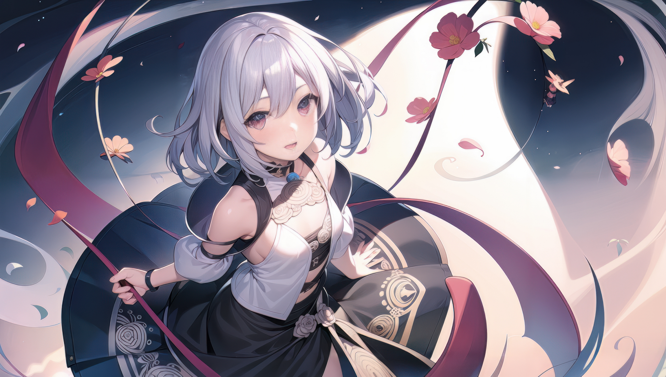 绝美原创二次元超清壁纸#ai美图社# #ai绘图社# #ai手机壁纸#