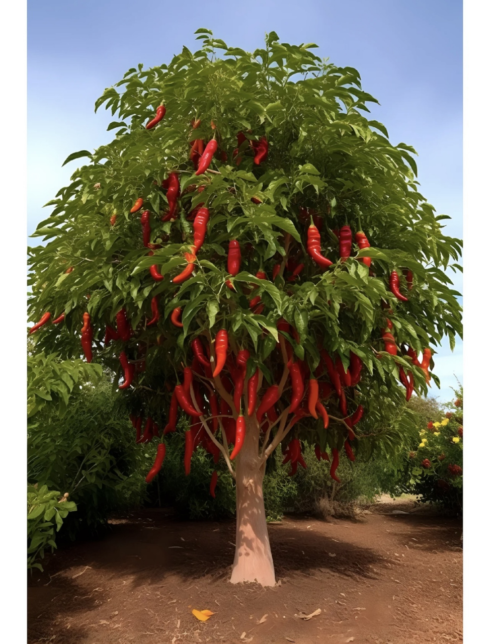 网友:一直以为辣椒树都是矮矮的,直到我家辣椒结了果!