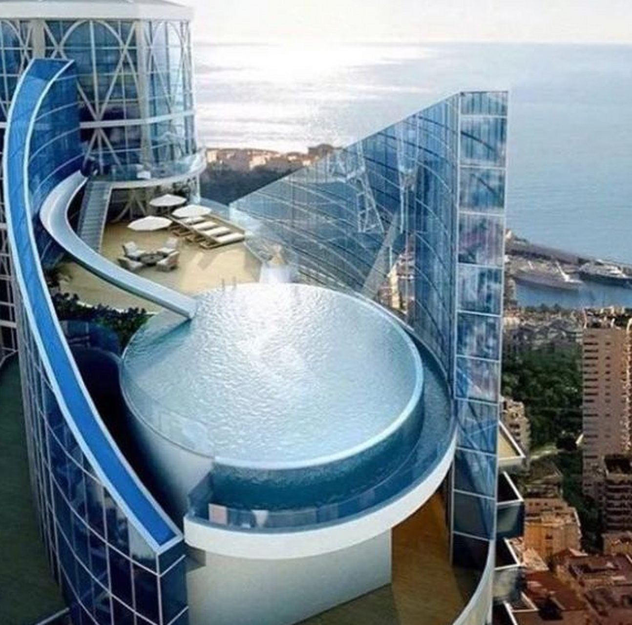 盘点全球顶级豪宅 odeon空中阁楼 这座豪宅坐落在欧洲地中海沿线,是