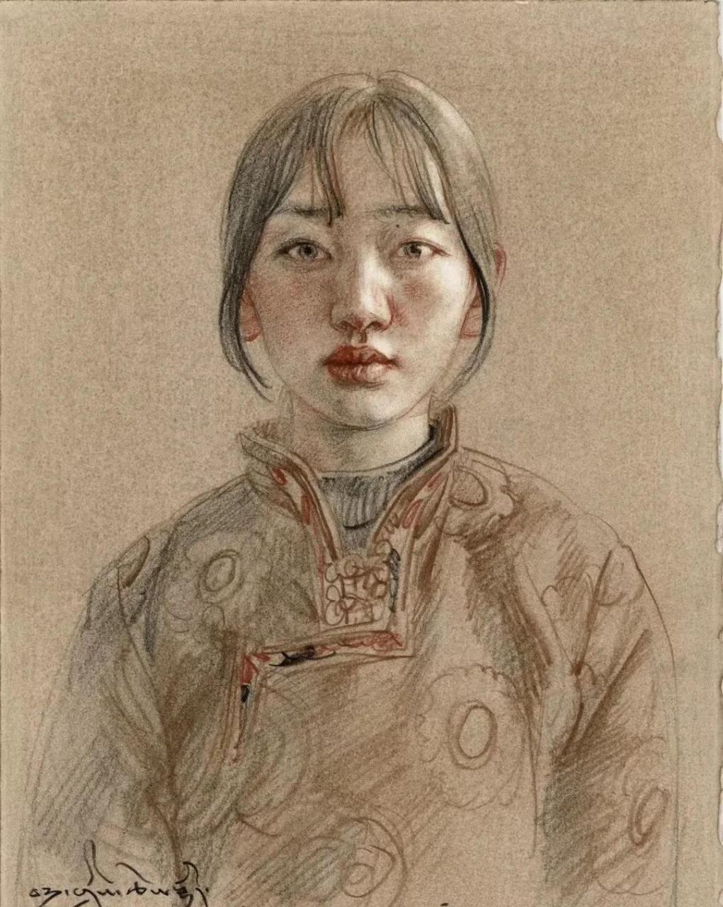 这几幅是#天津美院于小冬# 的作品,对这样的#有色素描# 有个见解?